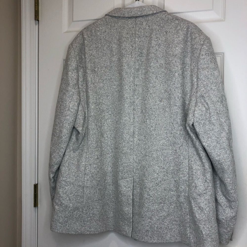 Zara wool blend 2 button grey blazer suit jacket, size 44 - Picture 10 of 15